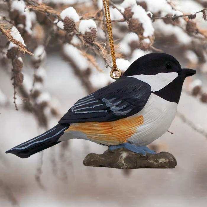 Audubon Songbird Ornament Life-Size Chickadee