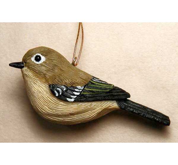 Audubon Songbird Ornament Ruby Crowned Kinglet