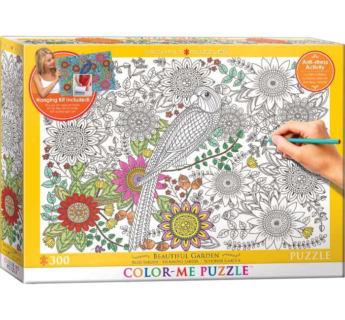 Color Me Puzzle Beautiful Garden 300 Piece