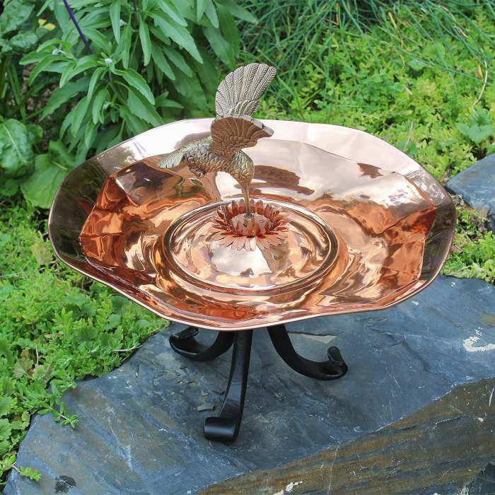 Achla Hummingbird Birdbath w/Tripod Stand