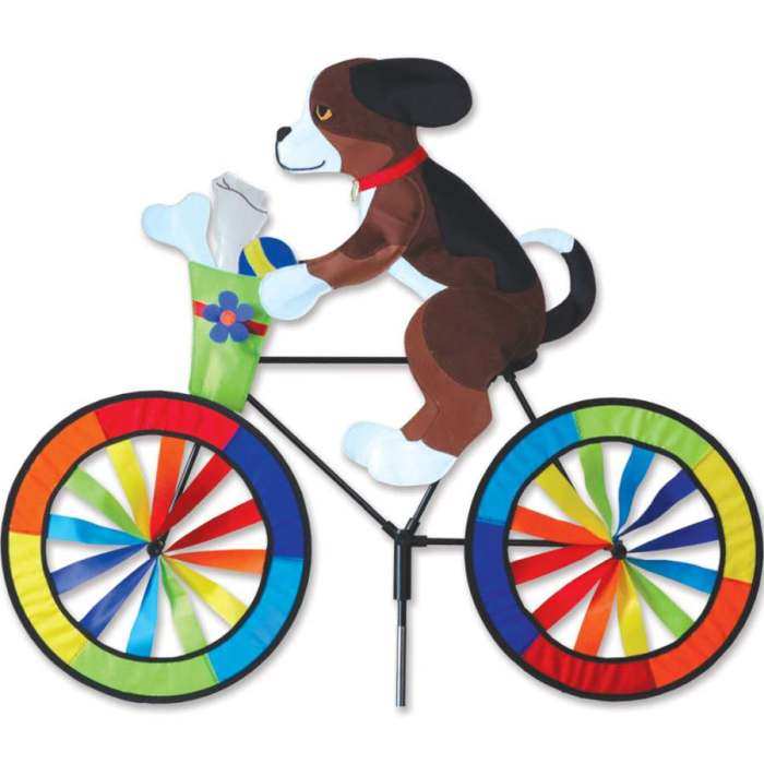 Puppy Bicycle Garden Spinner Large