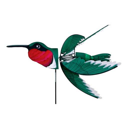 Flying Ruby-Throated Hummingbird Spinner Large