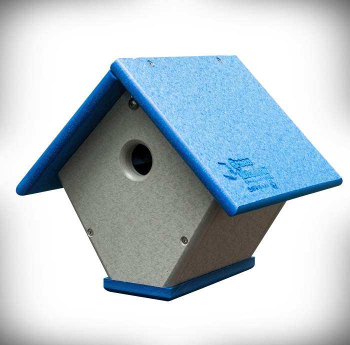 Amish Made Eco Friendly Recycled Plastic Made from Poly Lumber Church Wren Birdhouse 