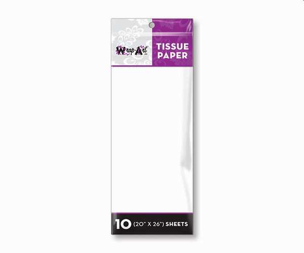 Wrap-Art Gift Tissue Paper White 6/Pack