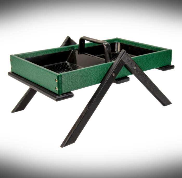 Recycled Poly Large Tray Ground Feeder Green