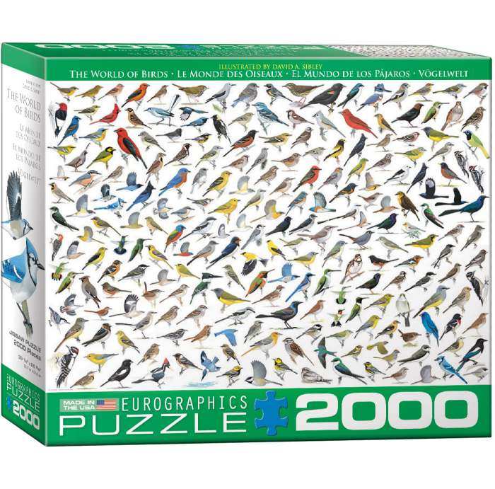 Sibley's World of Birds 2000 Piece Jigsaw Puzzle