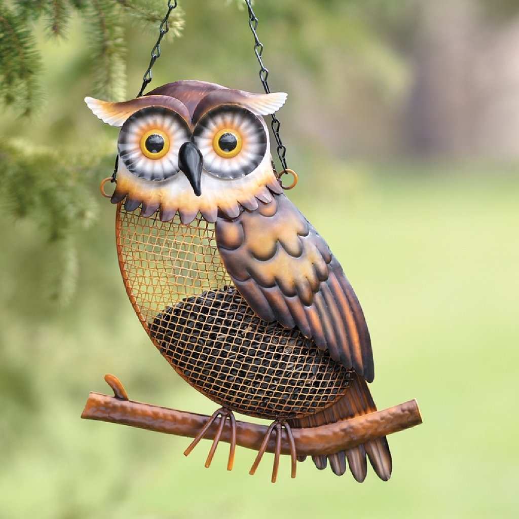 Deluxe Mesh Bird Feeder Owl