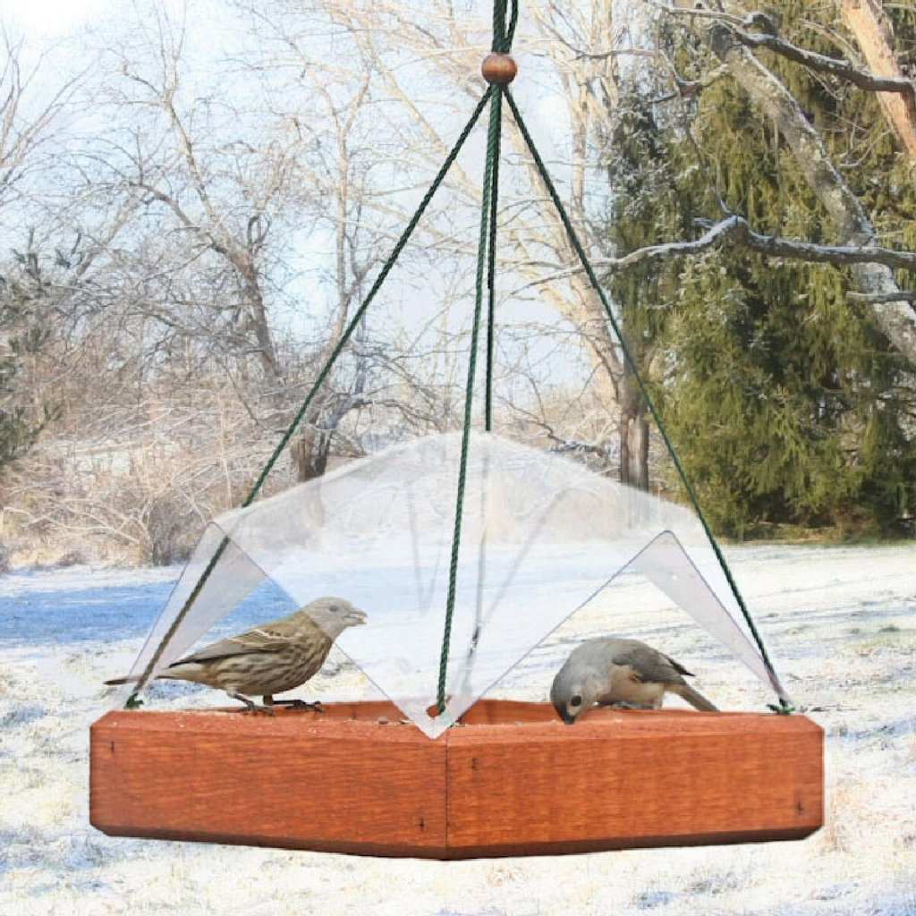 Songbird Hanging Tray Bird Feeder Cover 12