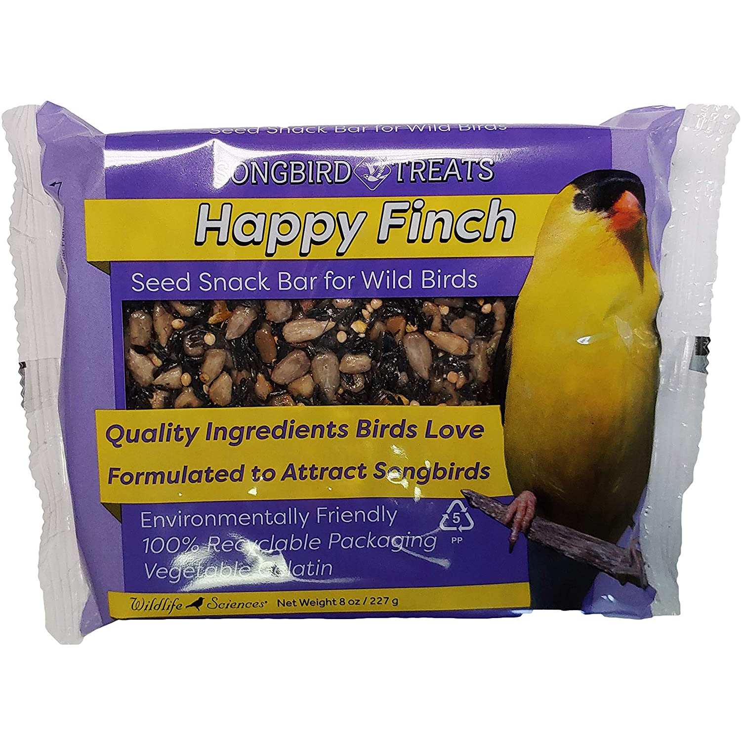 Songbird Treats Happy Finch Seed Bar 8 oz. 6/Pack