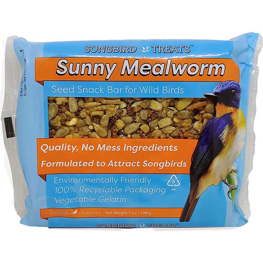 Songbird Treats Sunny Mealworm Seed Bar 7 oz. 6/PK