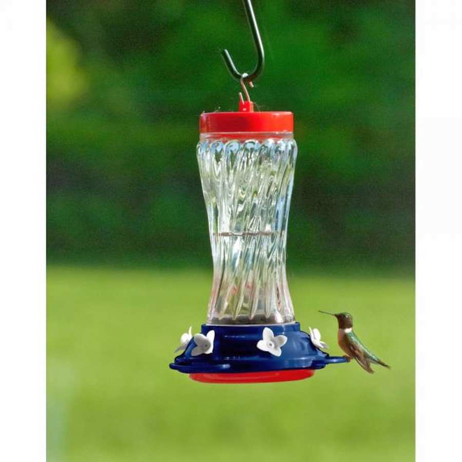 Audubon Patriotic Swirl Hummingbird Feeder 16oz