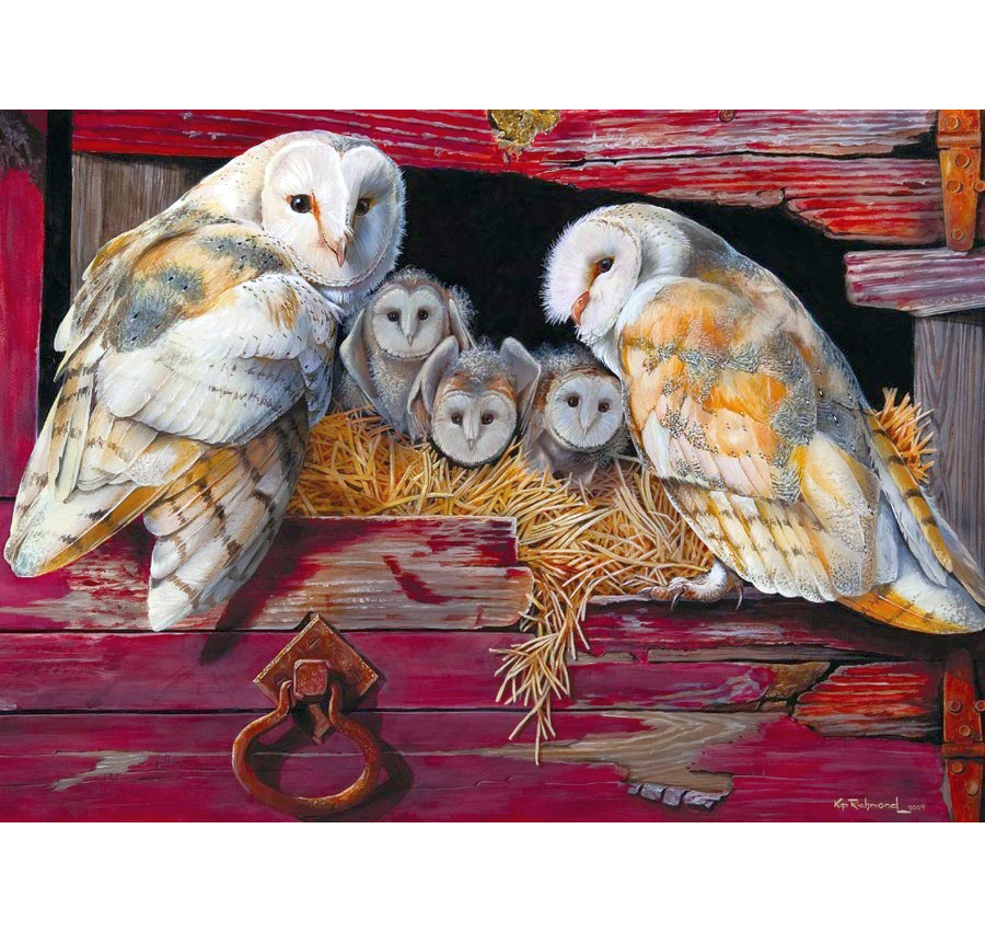 Barn Owls 1000 Piece Jigsaw Puzzle