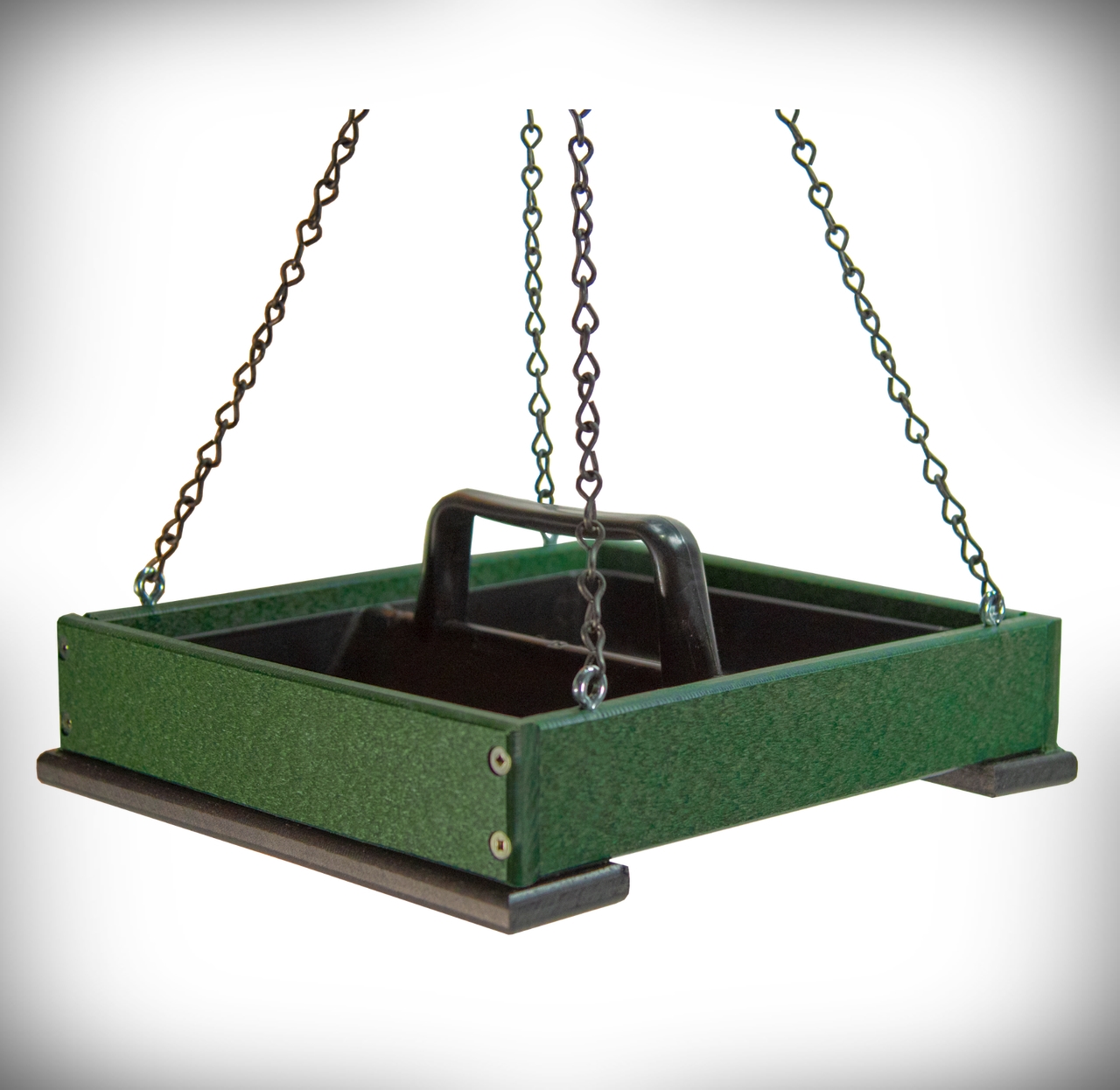 Recycled Poly Hanging Platform Feeder Medium Green