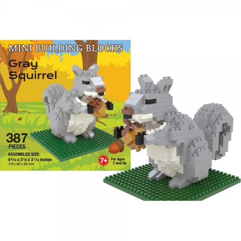 Mini Building Blocks Set Gray Squirrel