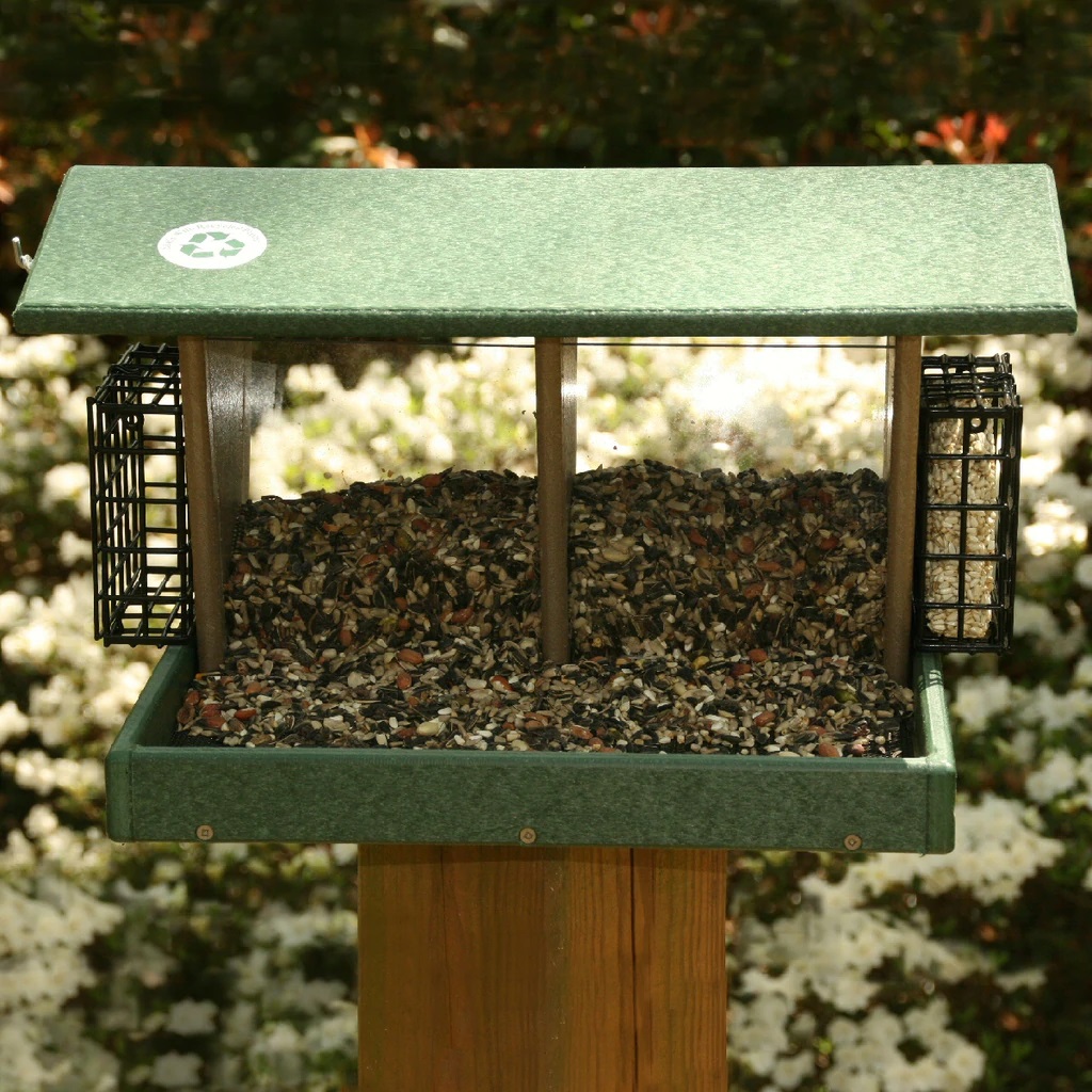 Rubicon Large Double Hopper Feeder w/Suet Cages