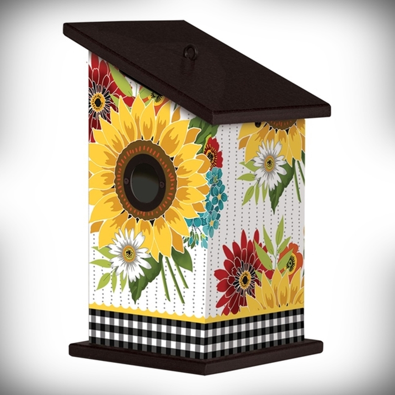 All-Weather Birdhouse Sunflower Checks