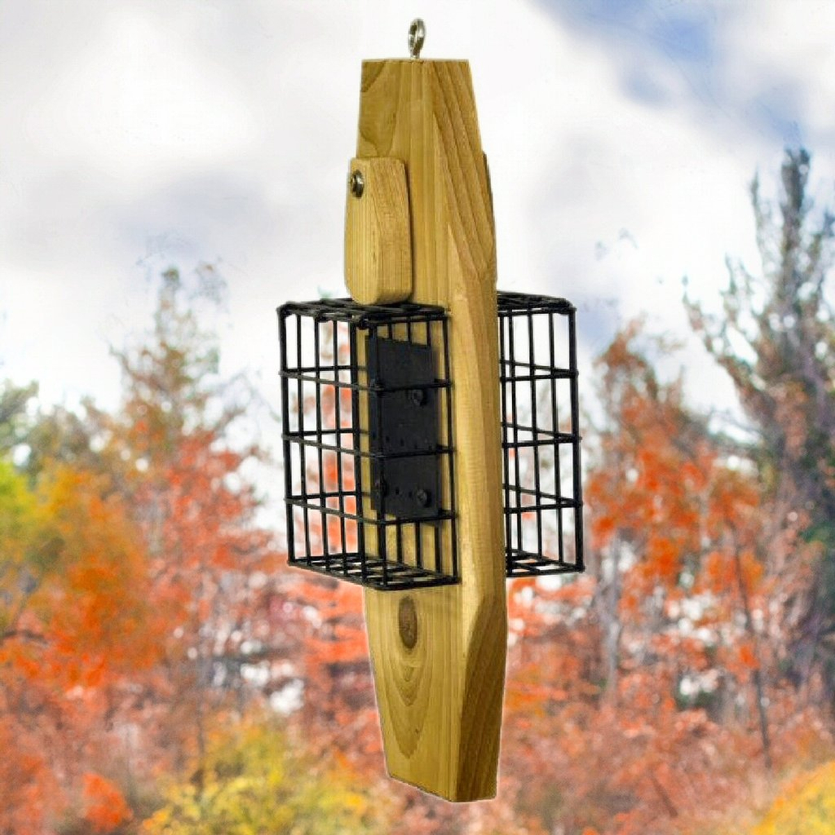 Cedar Select Double Suet Basket w/Tail Prop