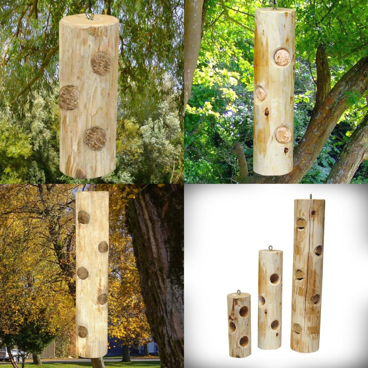 Cedar Select Suet Log Feeder Trio Set of 3