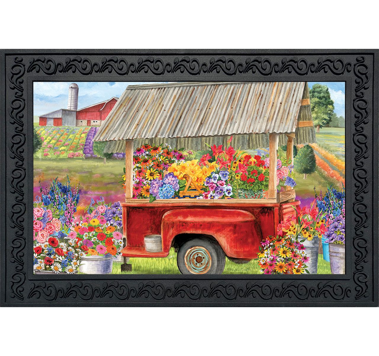 Briarwood Spring Farm Floral Doormat
