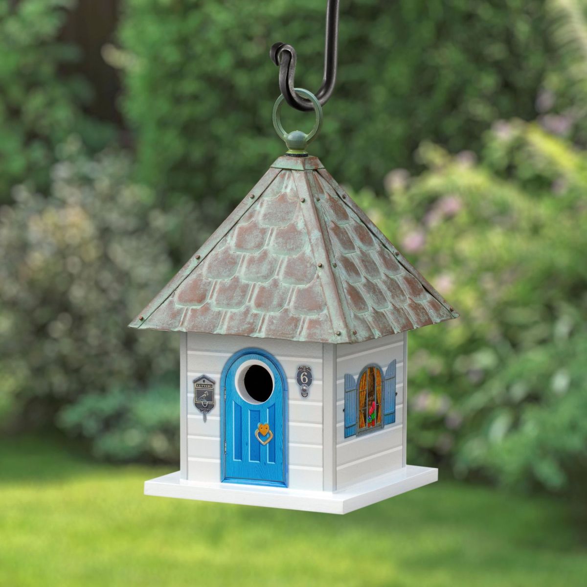 Simon's Bird House Verdigris Pure Copper Roof