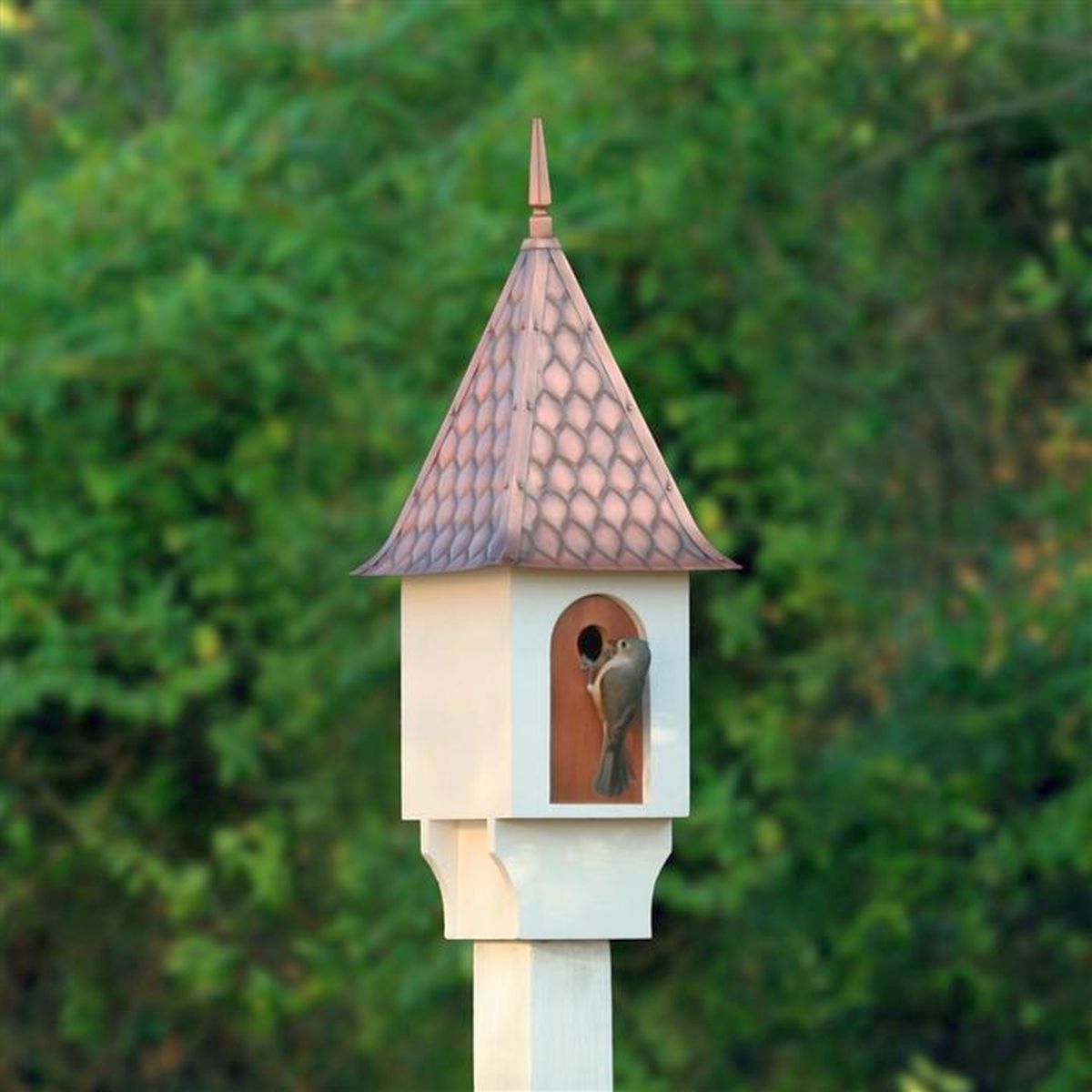 Chateau Bird House Pure Copper Diamond Roof