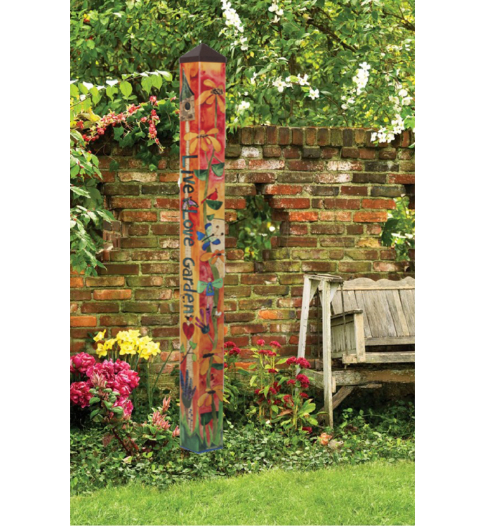 6 ft Art Pole 5x5 Love Garden