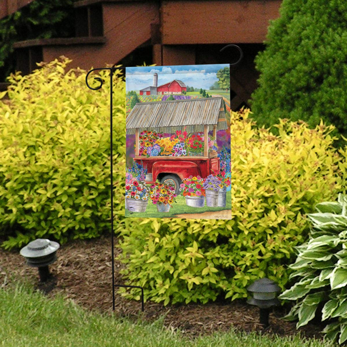 Briarwood Spring Farm Floral Garden Flag