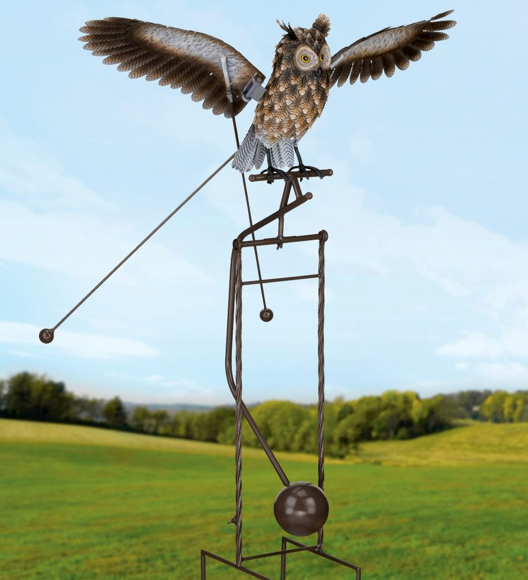 Rocker Garden Stake Owl in Flight 48