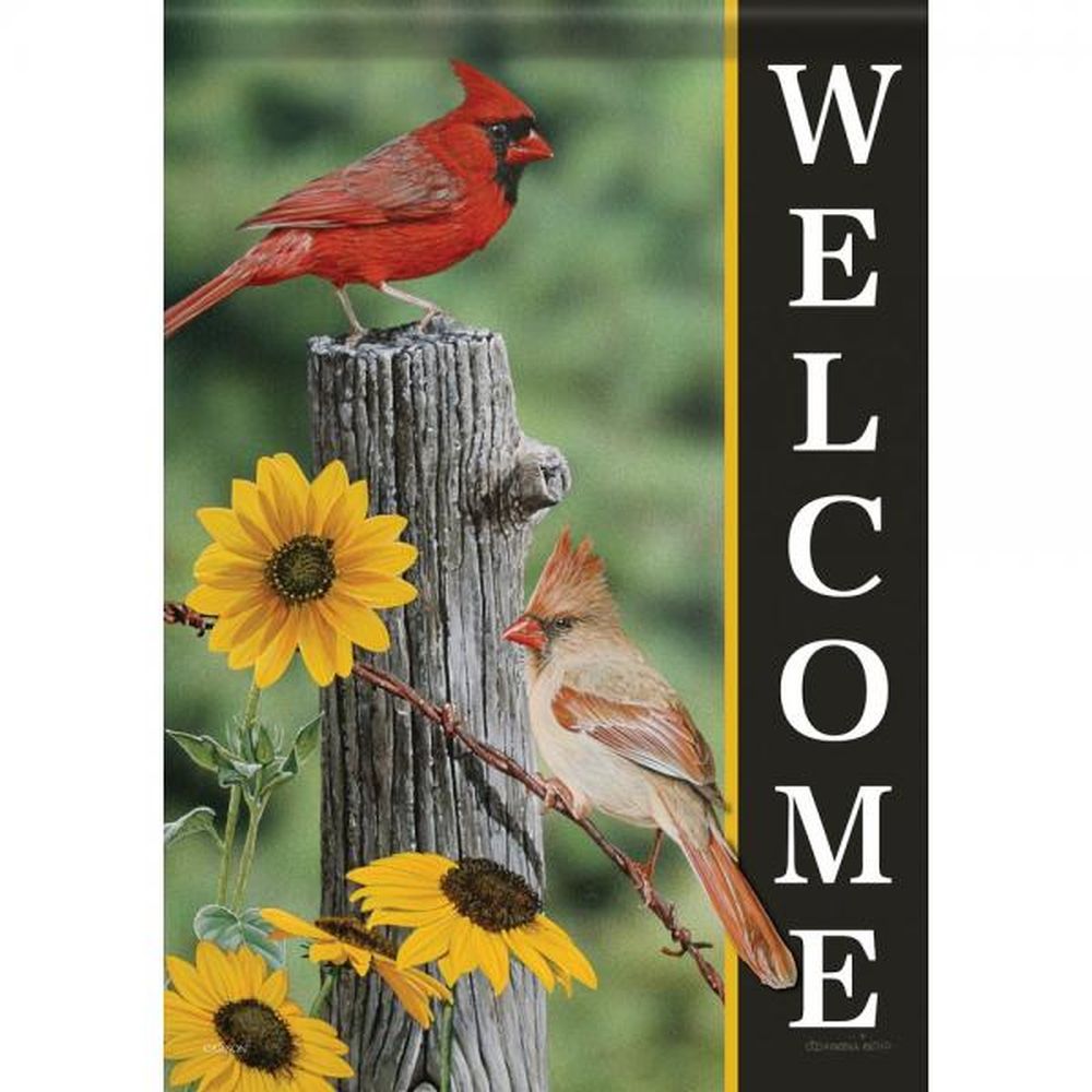 Flag Trends Fence Post Cardinals House Flag