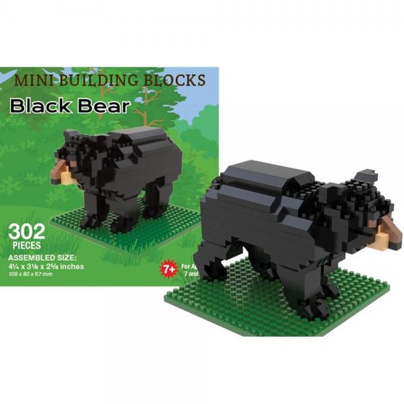 Mini Building Blocks Set Black Bear
