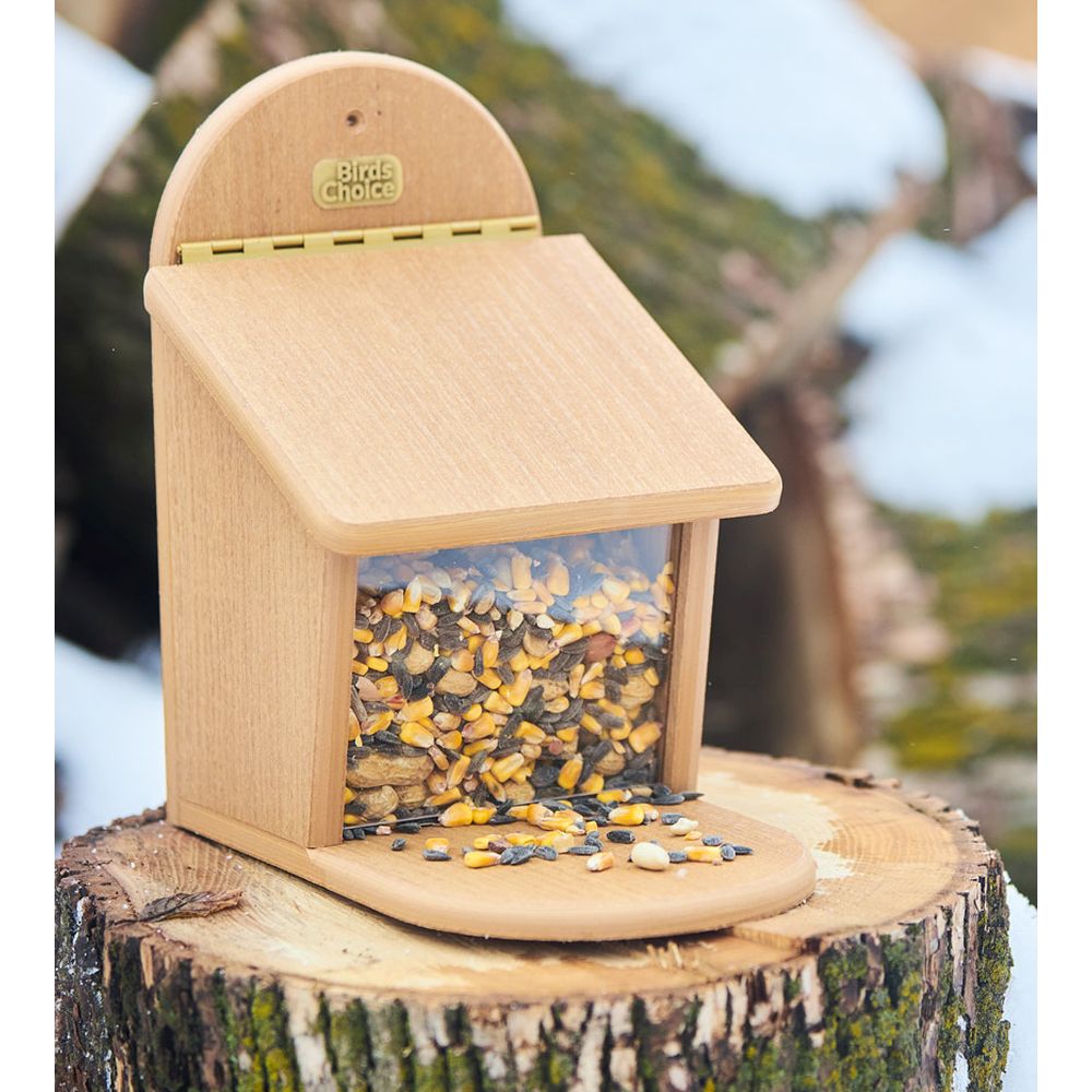 Spruce Creek Squirrel Munch Box Natural Teak