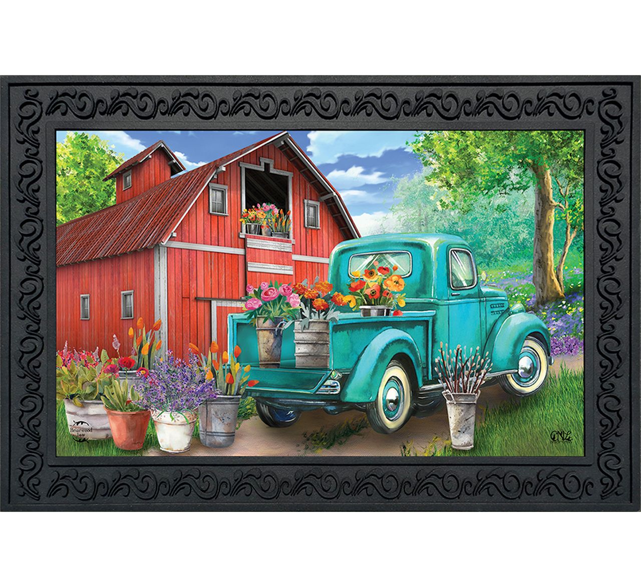 Briarwood Farm in Spring Doormat