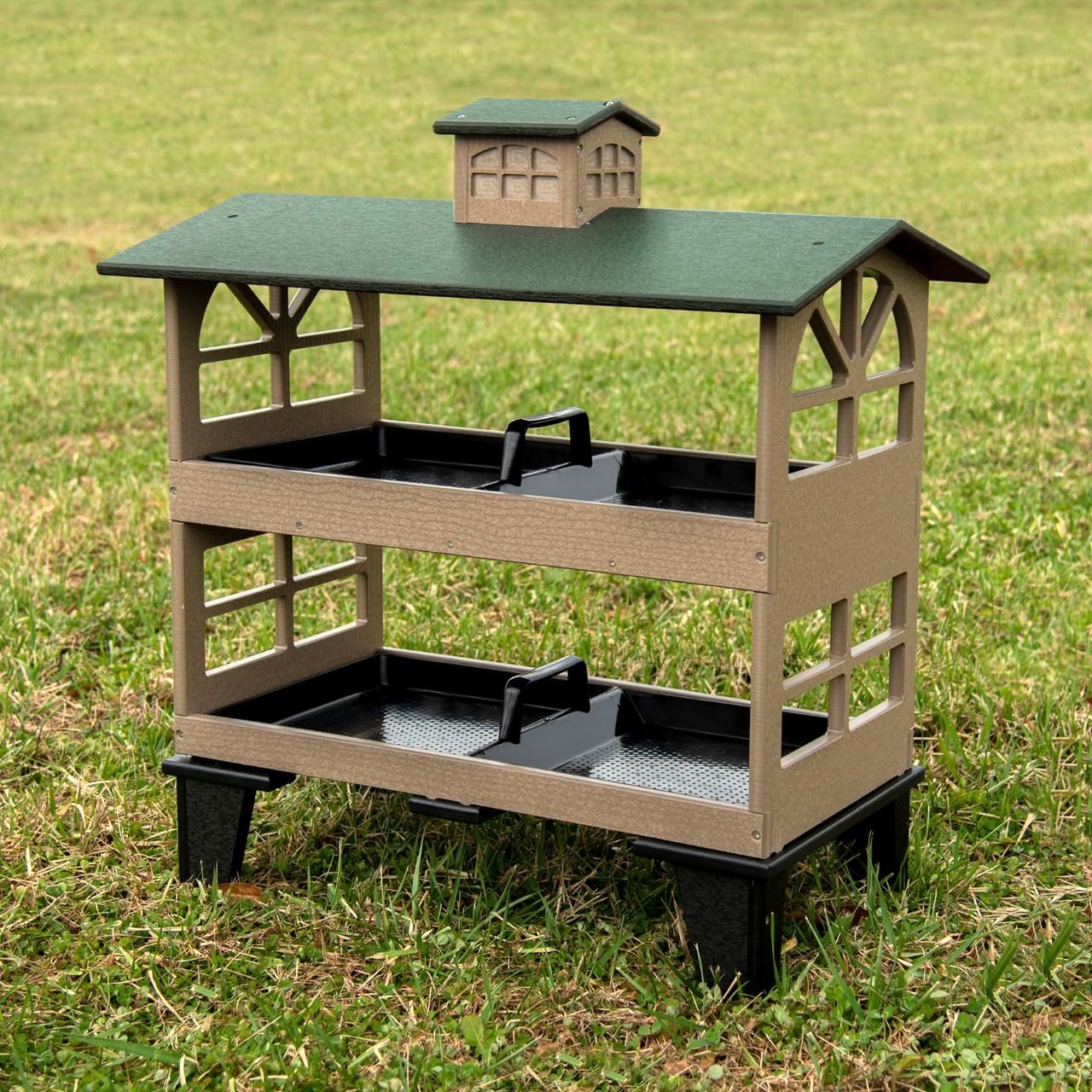 Recycled Poly Giant Double Fly-Thru Ground Feeder