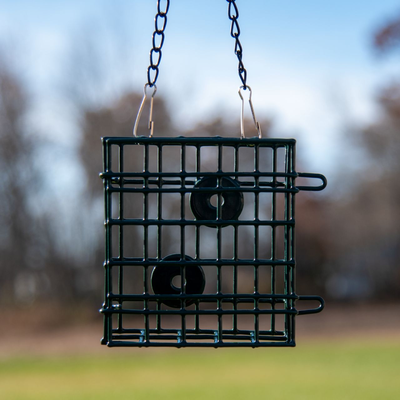 Deluxe Metal Single Suet Cage 3/Pack