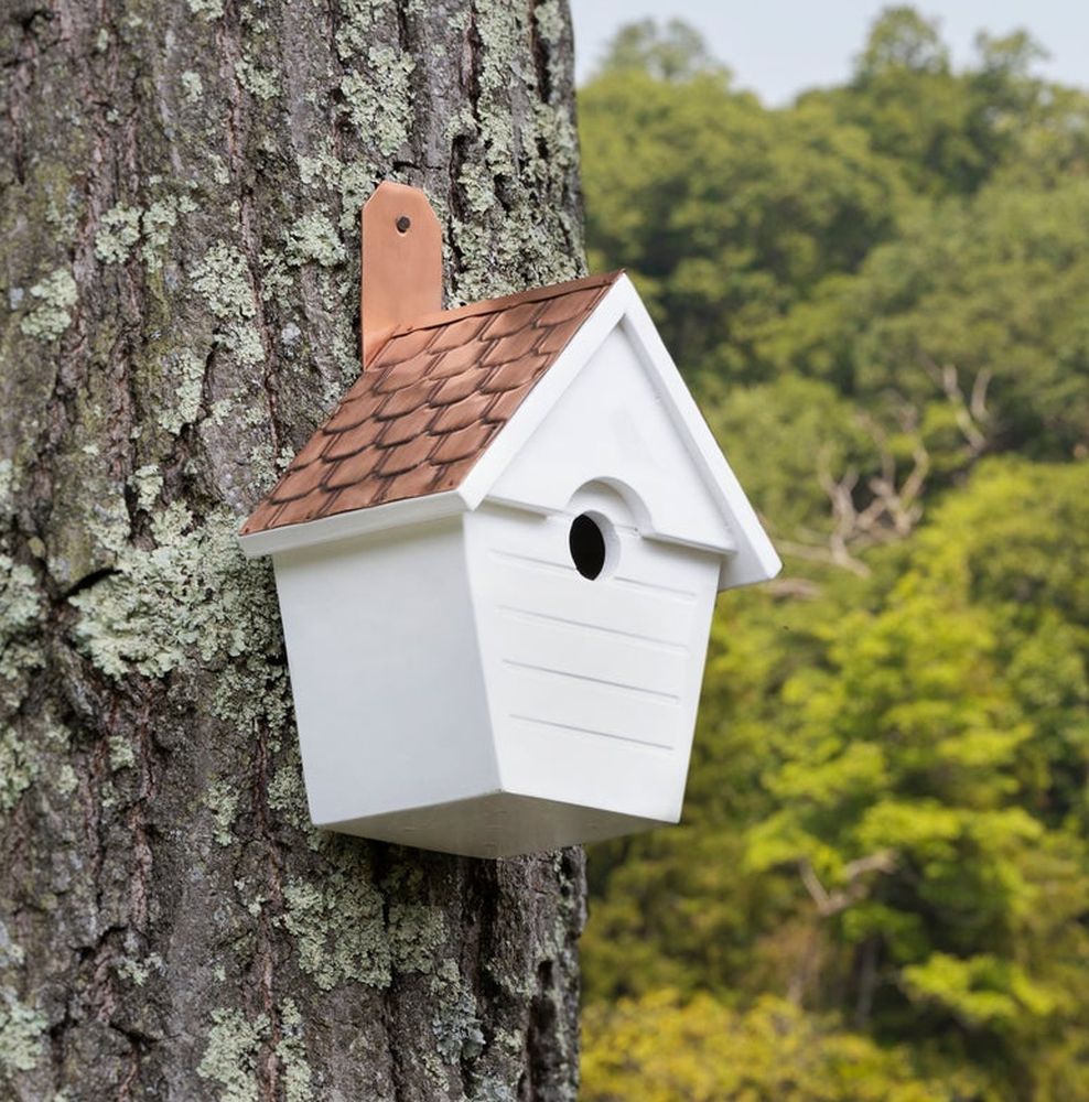 Classic Cottage Pure Copper Roof Bird House