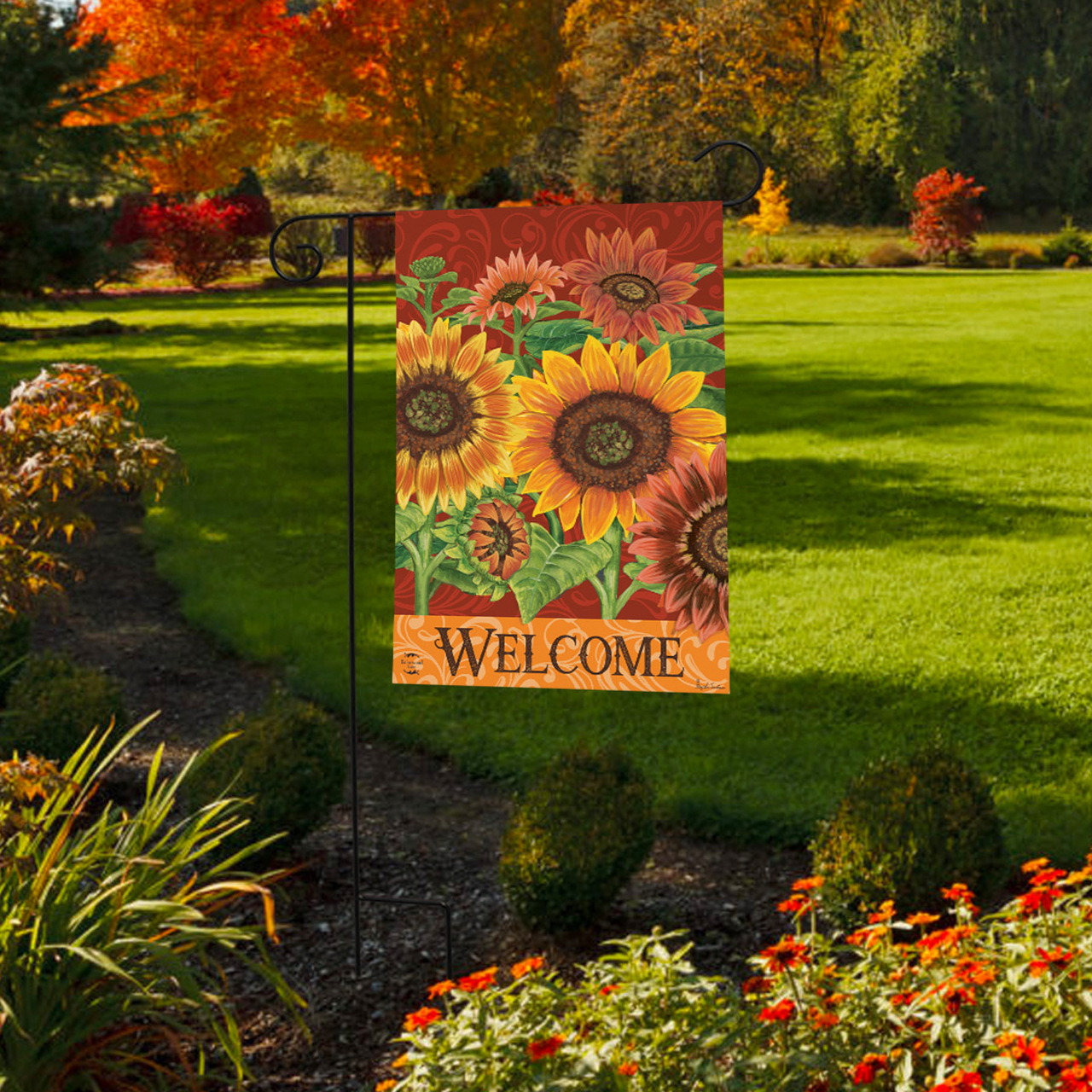 Briarwood Colorful Sunflowers Garden Flag