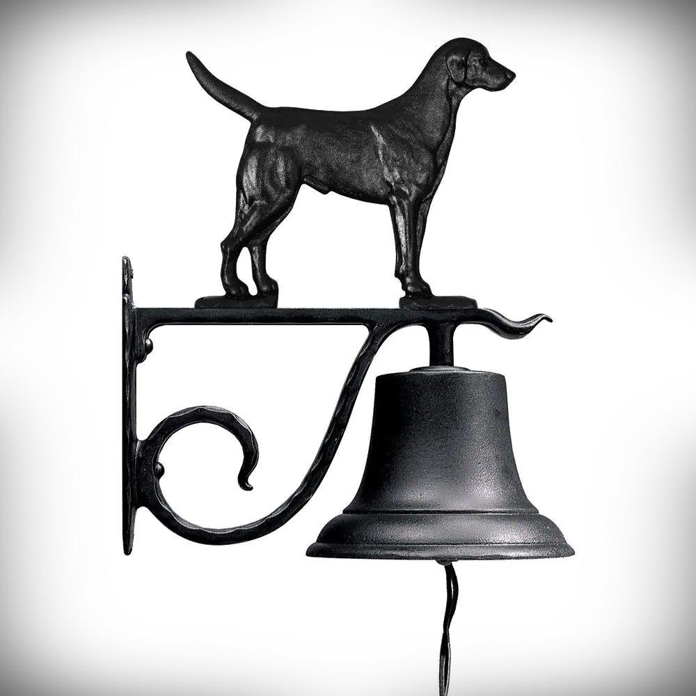 Country Bell Large with Black Lab Black