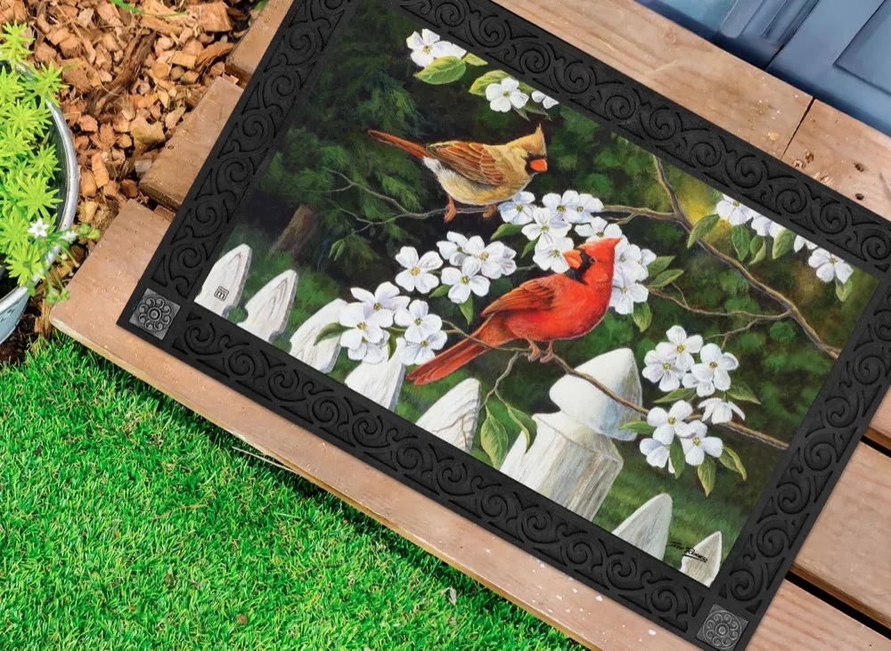 Dogwood Cardinals MatMate Doormat