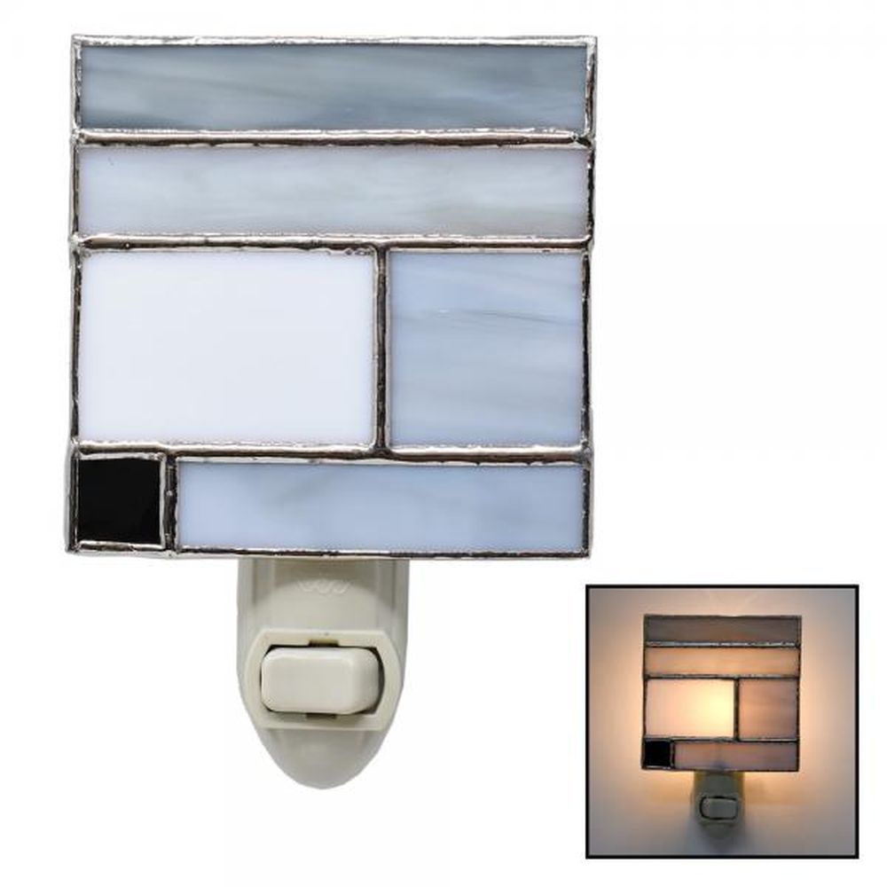 Stained Glass Nightlight Granite Greys