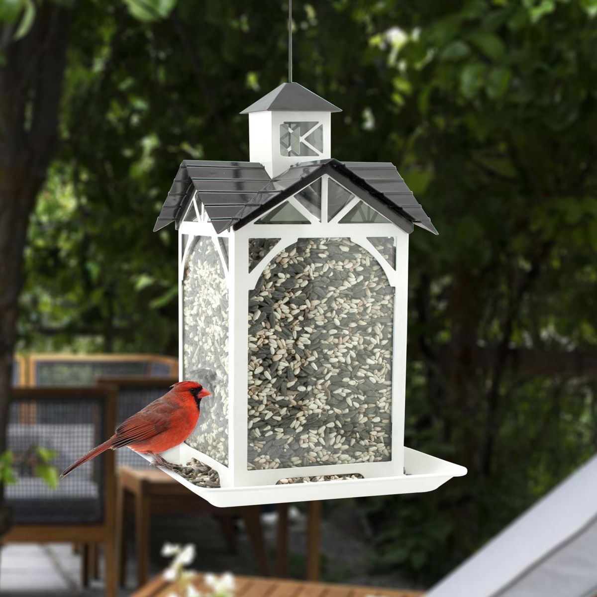Modern Farmhouse Metal and Glass Stable Feeder