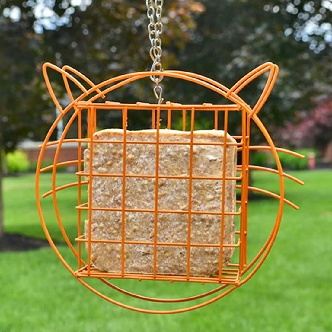 Cat Shaped Suet Cage Feeder Set of 2
