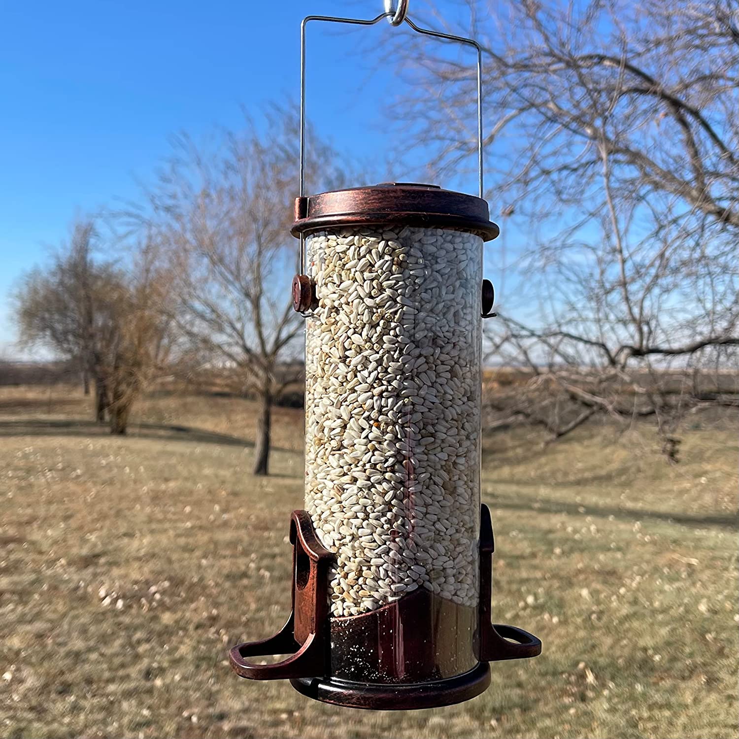 Songbird Select Petite Seed Tube Feeder Copper