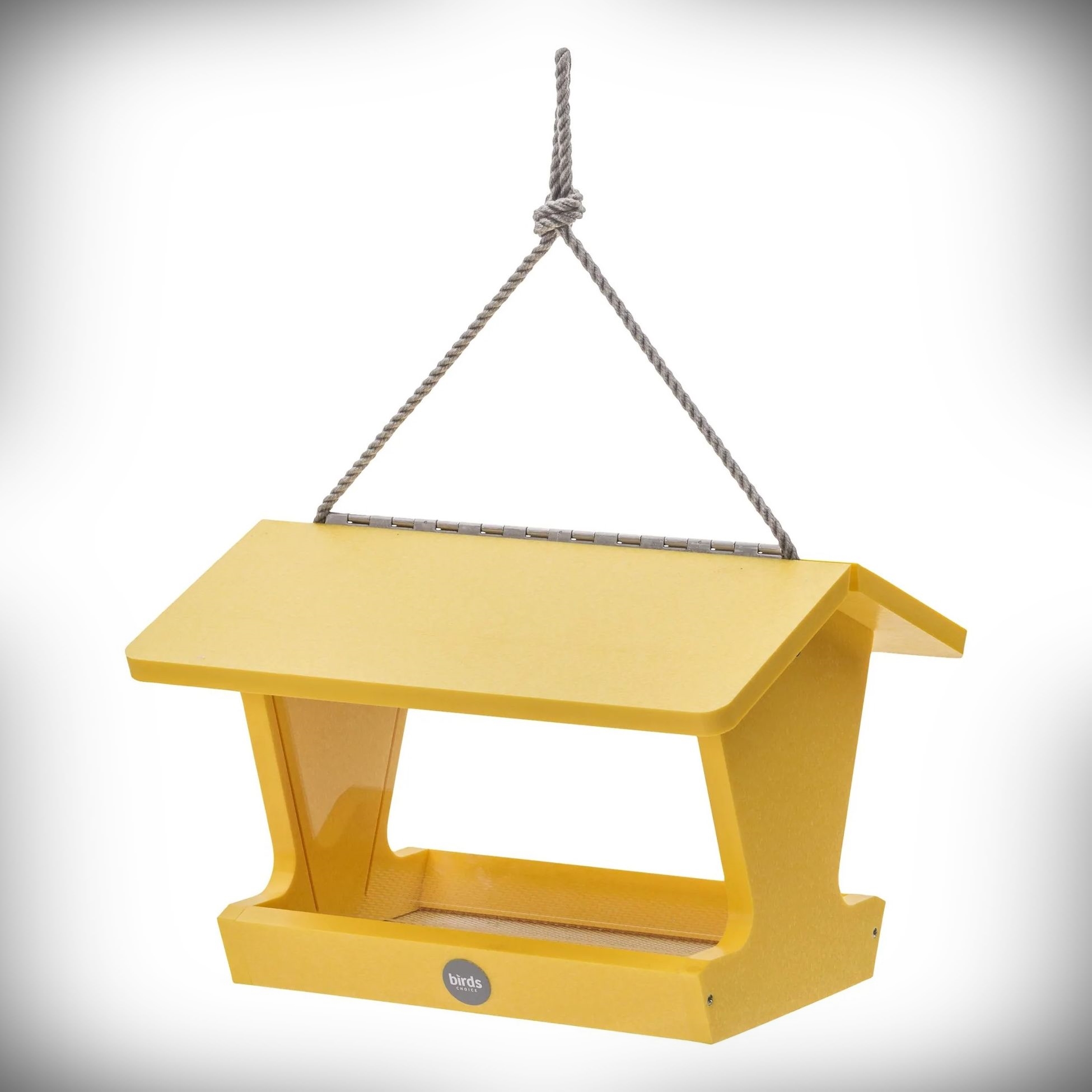 Color Pop Recycled Plastic Hopper Feeder Yellow