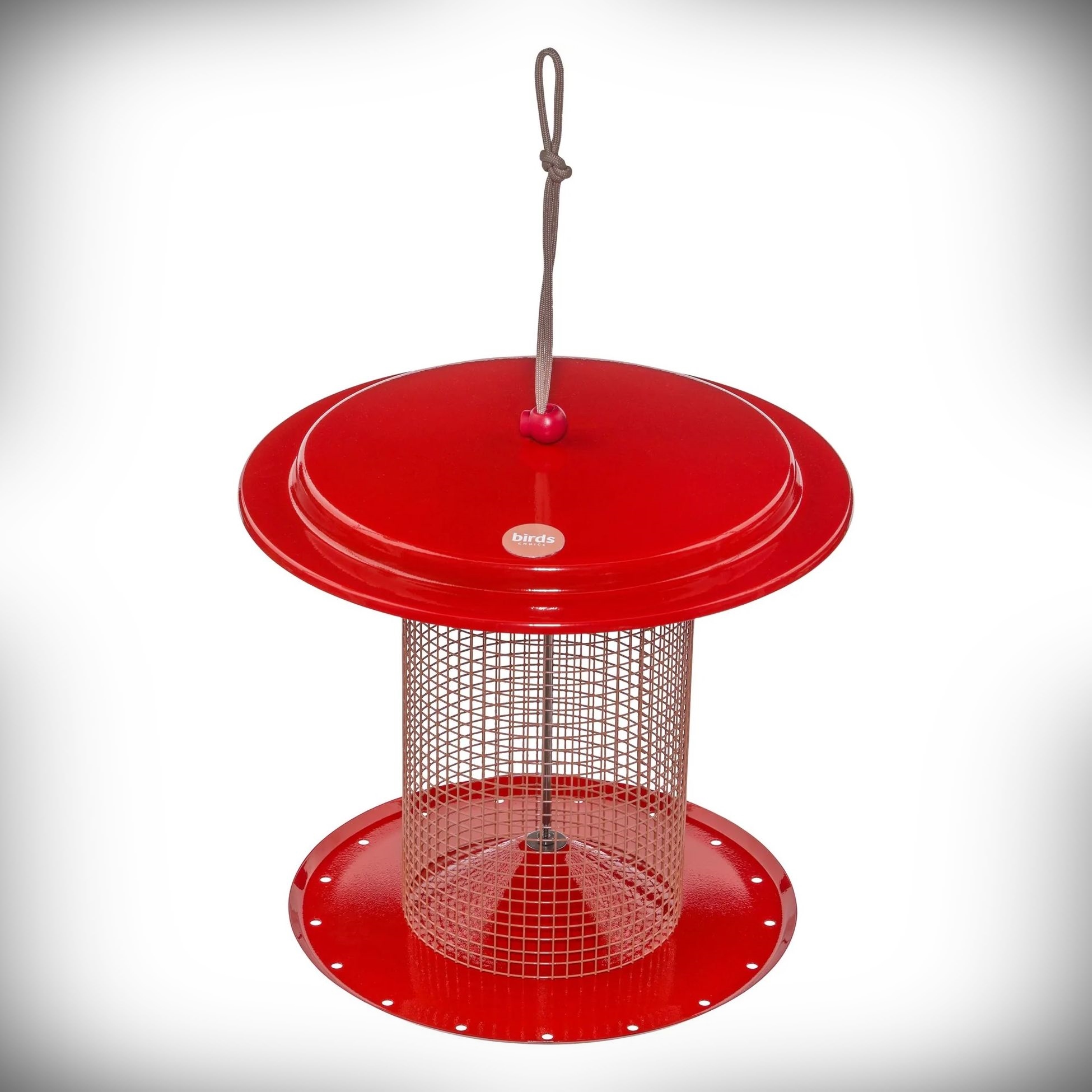 Color Pop Metal Mesh Sunflower Feeder Red Coral