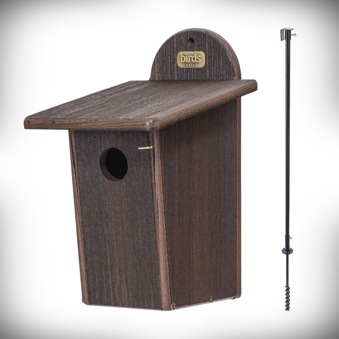 Spruce Creek Bluebird House Brazil Walnut w/Pole