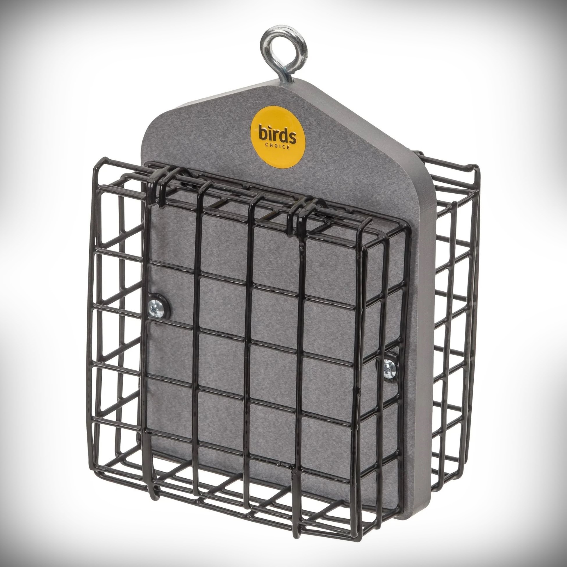 Recycled Plastic Double Suet Cake Feeder Gray