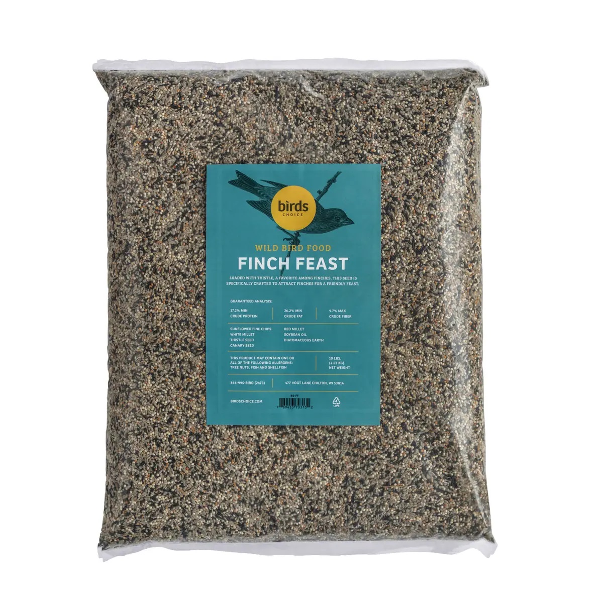 Birds Choice Finch Feast Wild Bird Food 10 lb.