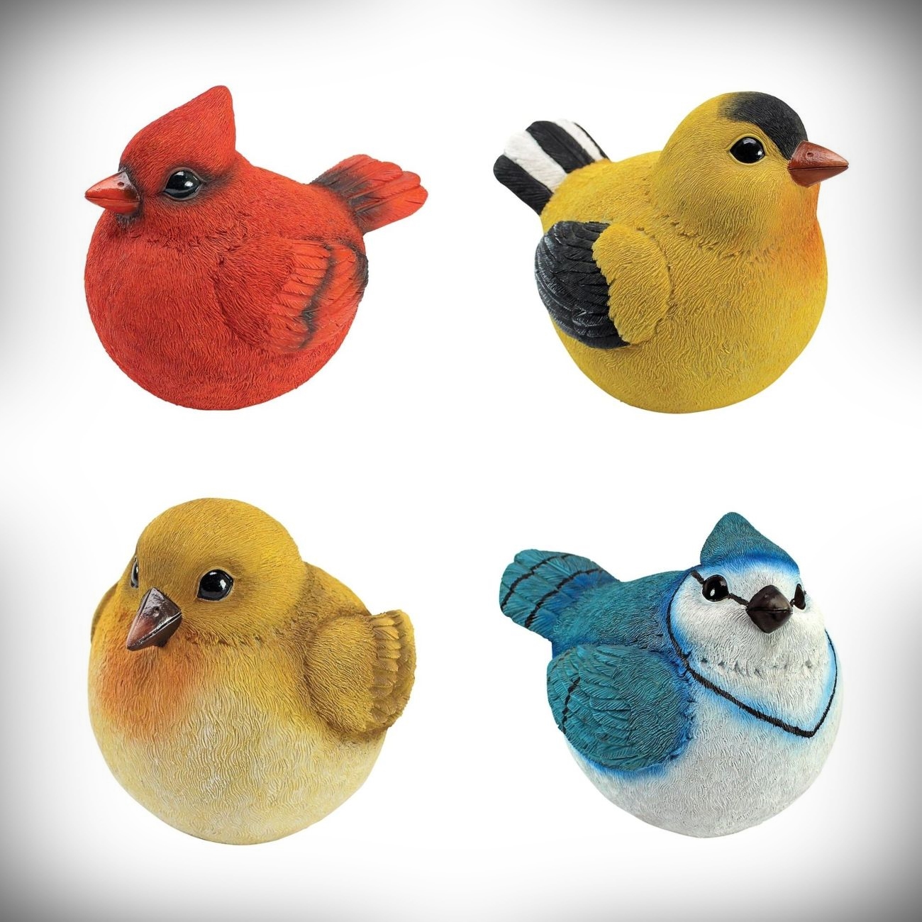 Burly Bird Statue Collection Set of 4
