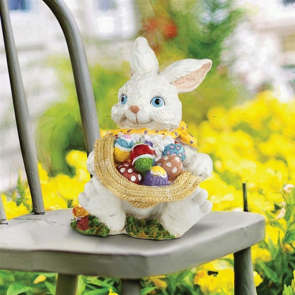 Mortimer the Bunny and his Easter Eggs Statue