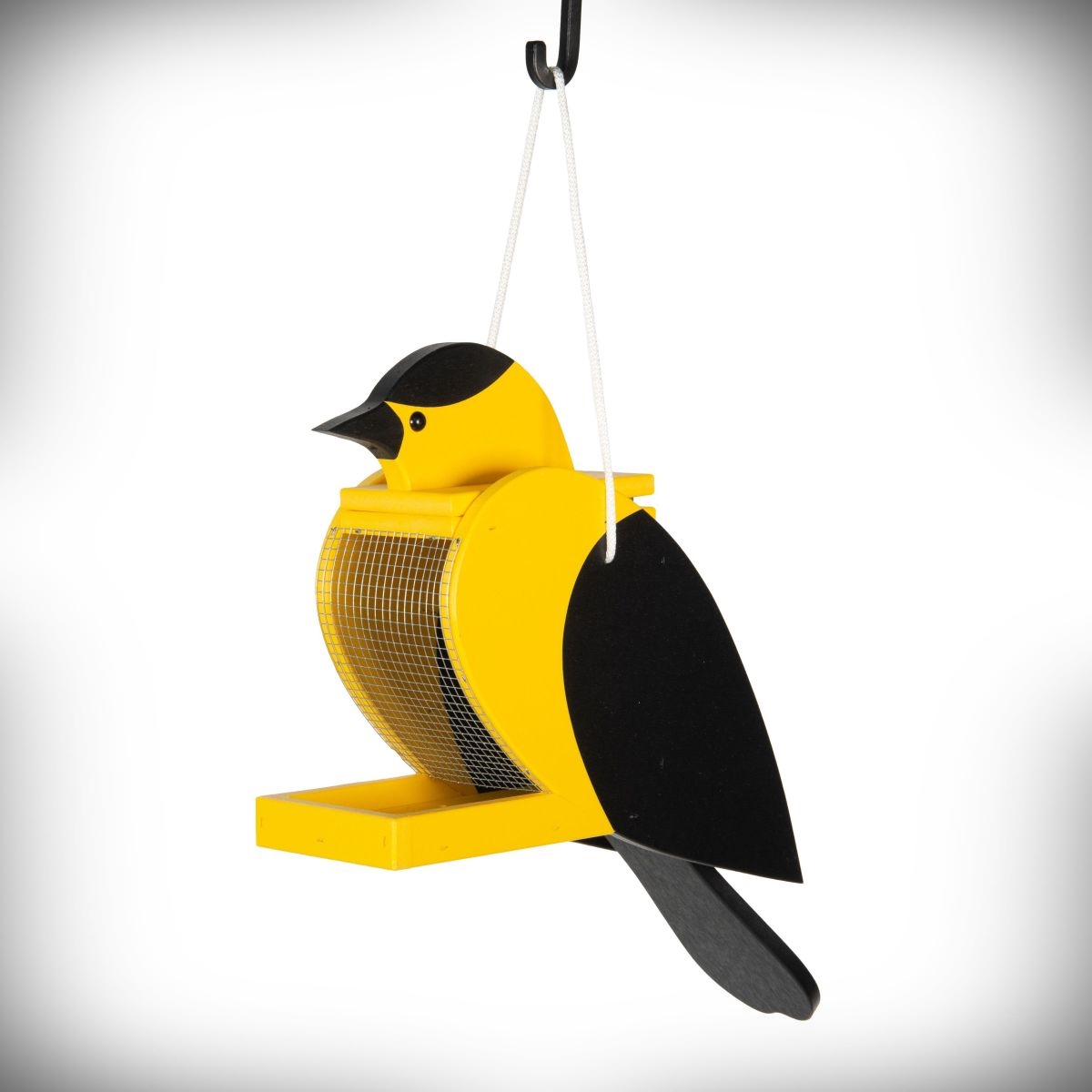 Amish Recycled Poly Shaped Bird Feeder Goldfinch